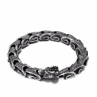 Acier titane bracelet, poli, pour homme, argent, 10mm, Longueur Environ 22 cm, Vendu par PC