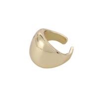 alliage de zinc Cuff Bague, Placage, unisexe, plus de couleurs à choisir, 17mm, Vendu par PC