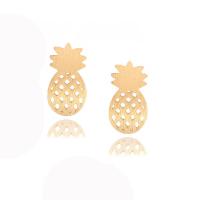 Zinek Stud náušnice, Ananas, pro ženy, více barev na výběr, 10mm, Prodáno By Pair