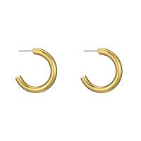 Brass Stud Earring plated for woman golden Sold By Pair