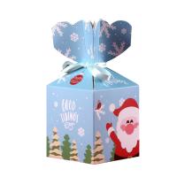 Papier Verpakking Gift Box, Afdrukken, Kerstontwerp & verschillende kleur en patroon naar keuze & verschillende stijlen voor de keuze, 88x88x95mm, Verkocht door PC