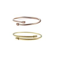 Roestvrij staal Manchet Bangle, voor vrouw, meer kleuren voor de keuze, 60x3mm, Verkocht door PC