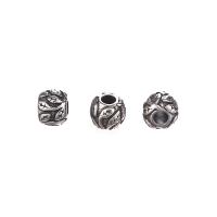 حبات الفولاذ المقاوم للصدأ, جولة, ادهن, ديي, فضة, 10x12mm, تباع بواسطة PC