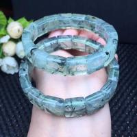 Rutilated Grianchloch Bracelet, unisex, glas, 12x12mm, Fad 15 Inse, Díolta De réir PC