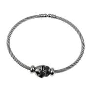 Rustfrit stål Bangle, Stainless Steel, for kvinde, sølv, 64mm, Solgt af PC