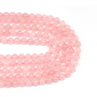 Grânulos de quartzo rosa natural, Roda, DIY, rosa, vendido para 38 cm Strand