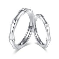 Anillos para Parejas, metal, Bambú, chapado, unisexo & diferentes estilos para la opción, más colores para la opción, libre de níquel, plomo & cadmio, 3mm, Vendido por UD