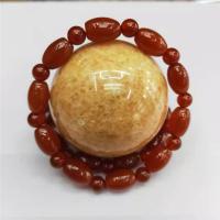 Red Agate Βραχιόλια, γυαλισμένο, DIY & για άνδρες και γυναίκες, κόκκινος, 8x12mm, Μήκος 19 cm, Sold Με PC