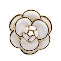 Zinc Alloy Brocher, Flower, forgyldt, for kvinde, flere farver til valg, nikkel, bly & cadmium fri, 47x45mm, Solgt af PC