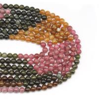 Tourmaline Beads Round DIY mixed colors Sold Per 38 cm Strand