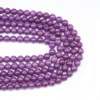 Natural Lepidolite Helmi, Pyöreä, tee-se-itse, violetti, Myyty Per 38 cm Strand