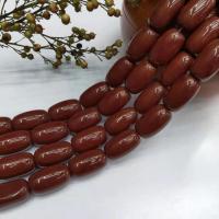 Kristal kralen, Drum, gepolijst, DIY, Dark Red Coral, 12x20mm, Per verkocht 34 cm Strand