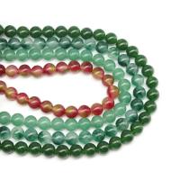 Chalcedony Bead, Runde, du kan DIY, flere farver til valg, Solgt Per 38 cm Strand