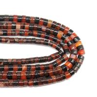 Agat Bead, Kolonn, DIY, blandade färger, 10x6mm, Såld Per 38 cm Strand