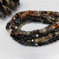 Natural Miracle Agate perler, Cube, poleret, du kan DIY, flere farver til valg, 7x8mm, Solgt Per 38 cm Strand