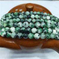 Perzische Jade Kraal, Ronde, gepolijst, DIY, gemengde kleuren, Per verkocht 38 cm Strand