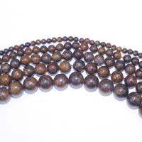 Bronzite steenkralen, Bronzite Stone, Ronde, DIY, gemengde kleuren, Per verkocht 40 cm Strand