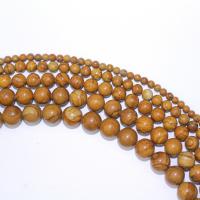 Χάντρες Grain Stone, Γύρος, DIY, κίτρινος, Sold Per 40 cm Strand