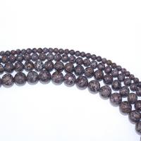 Snowflake Obsidian χάντρες, Γύρος, DIY, μικτά χρώματα, Sold Per 40 cm Strand