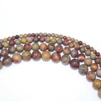 Rainbow Jasper Üveggyöngy, Kerek, DIY, kevert színek, Naponta eladott 40 cm Strand