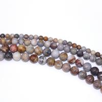 Gobi agat Bead, Runde, du kan DIY, blandede farver, Solgt Per 40 cm Strand