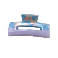 Haar Claw Clips, Acryl, met Ijzer, voor vrouw, meer kleuren voor de keuze, 75x42mm, Verkocht door PC