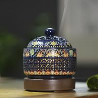 Traditional Ceramic Inserted Burner Incense Seat Porcelain plated for home and office & durable Sold By PC