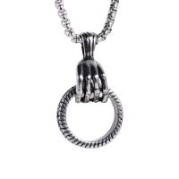 Collana in acciaio inossidabile, acciaio inox, lucido, gioielli di moda & per la donna, colore originale, 23mm, Lunghezza 23.62 pollice, Venduto da PC