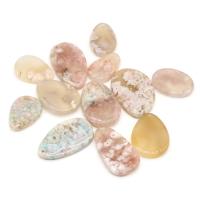 Valkoinen Cherry Blossom Agate Riipus, Kyynel, tee-se-itse, sekavärit, 15x30-25x40mm, Myymät PC