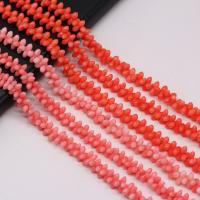 Synthetische koraalkralen, Synthetische Coral, Bloem, DIY, meer kleuren voor de keuze, 4x8mm, Per verkocht 38 cm Strand