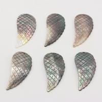 Shell Pendler, Freshwater Shell, Wing Shape, du kan DIY, blandede farver, 24x52mm, Solgt af PC