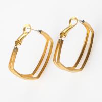 Brass Hoop Earring for woman original color Sold By PC