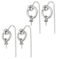 Rozsdamentes acél Hook earwire, Stainless Steel, divat ékszerek & különböző méretű a választás & a nő, az eredeti szín, Által értékesített pár