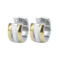 Huggie Orecchino ad anello, acciaio inox, placcato, gioielli di moda & stili diversi per la scelta & per la donna, nessuno, Diametro interno:Appross. 9mm, Venduto da coppia