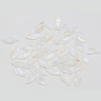 Shell Pendants Freshwater Shell Leaf DIY white Sold By PC