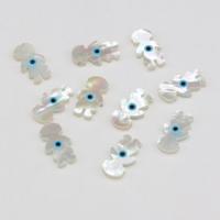 Mode boze oog sieraden kralen, White Shell, DIY, gemengde kleuren, 8x15mm, Verkocht door PC