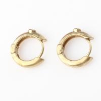 Brass Hoop Earring Round for woman original color Sold By PC