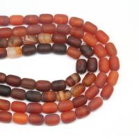 Φυσικό χάντρες Agate Lace, δαντέλα αχάτη, Drum, DIY & παγωμένος, περισσότερα χρώματα για την επιλογή, 10x14mm, Sold Per 38 cm Strand