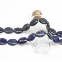 Lapis lazuli perle, Lazulit, Stan Oval, možete DIY, plav, 14x19x7mm, Prodano Per 38 cm Strand