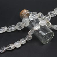 Φυσικό Σαφή χαλαζία χάντρες, Clear Quartz, Ακανόνιστη, DIY, σαφής, 16x10x18mm, Sold Per 38 cm Strand