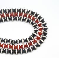 Natuurlijke Tibetaanse Agaat Dzi Beads, Ronde, DIY & two tone, meer kleuren voor de keuze, Per verkocht 38 cm Strand