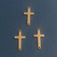 Kontakt i rostfritt stål, ROSTFRITT STÅL, Cross, plated, mode smycken & Unisex, fler färger för val, nickel, bly och kadmium gratis, 11x1.20x23mm, Säljs av PC