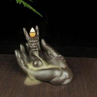 Backflow Incense Burner Purple Clay plated for home and office & durable Sold By PC