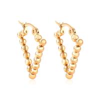 Mens acier inoxydable Hoop boucles d'oreilles, Placage, pour femme, plus de couleurs à choisir, Vendu par paire