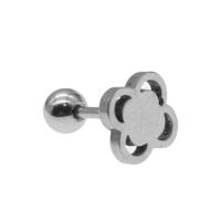 Rustfrit stål Ear Piercing Smykker, Stainless Steel, Flower, for kvinde, oprindelige farve, 12x7x7mm, Solgt af PC