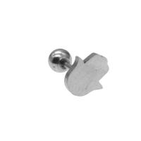 Roestvrij staal oorpiercings, Hand, voor vrouw, oorspronkelijke kleur, 12x8x7mm, Verkocht door PC