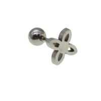 Rustfrit stål Ear Piercing Smykker, Stainless Steel, for kvinde, oprindelige farve, 12x6x6mm, Solgt af PC