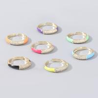 Messing Manschette Fingerring, Modeschmuck & für Frau & mit Strass, keine, verkauft von PC