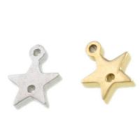 Rostfritt Stål hänge Inställning, ROSTFRITT STÅL, Star, fler färger för val, 8x7x1mm, Säljs av PC