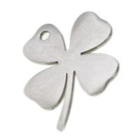 Stainless Steel Pendants Four Leaf Clover original color Sold By PC